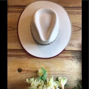 ❤️ rare Wyeth Boho rancher Tan Wool Felt Rancher Hat Billie in Hazel main image 4